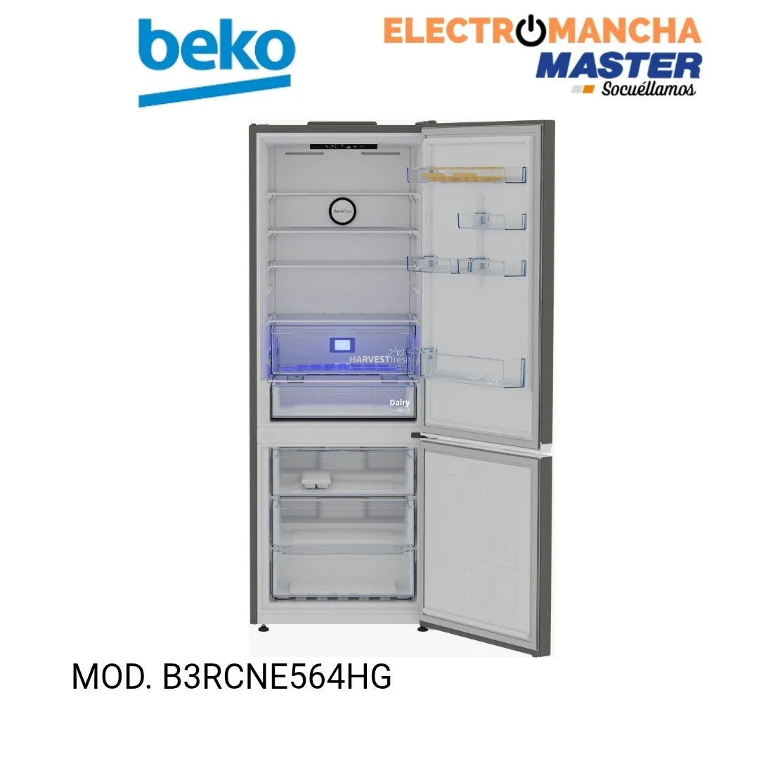 FRIGO COMBI BEKO B3RCNE564HG INOX 1,92x70 NF E  3