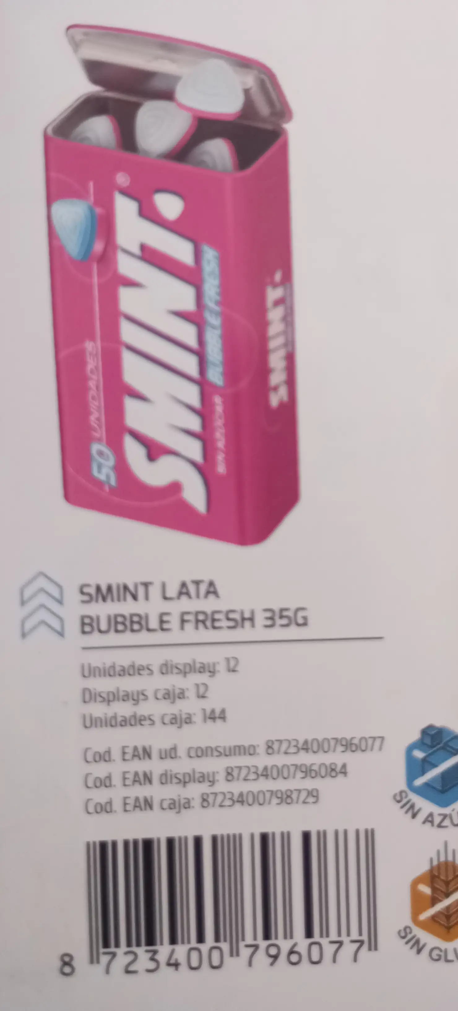 SMINT LATA TIN BUBBLE FRESH