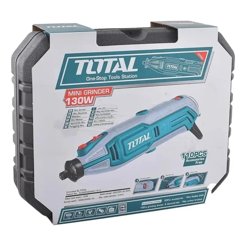 Mini Torno Minitorno 130w Total Tripa Flexible 100 Acc Malet 6