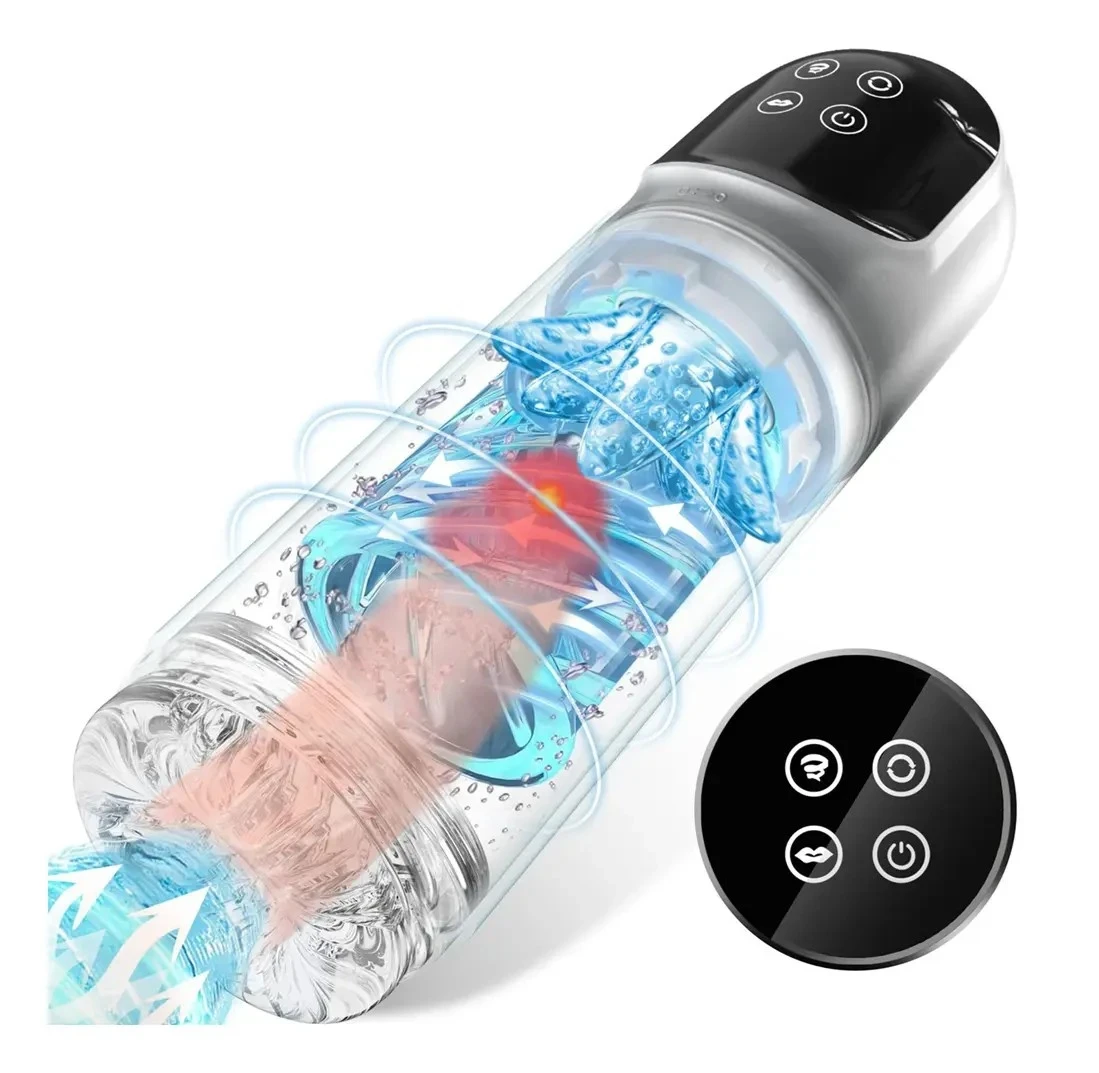 Masturbador Telescópico Automático con Succión