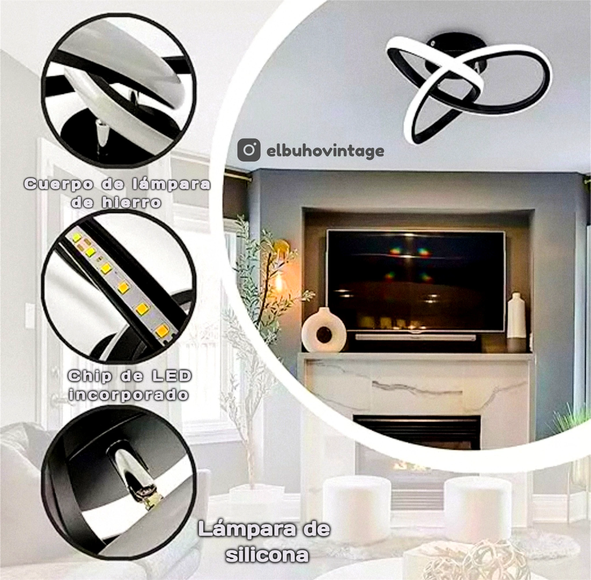 Aplique LED decorativo para Techo o Pared 5