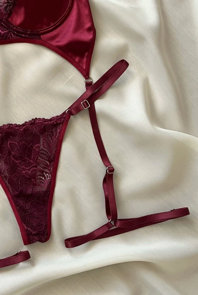 Bustier Lady Bordo 100 4