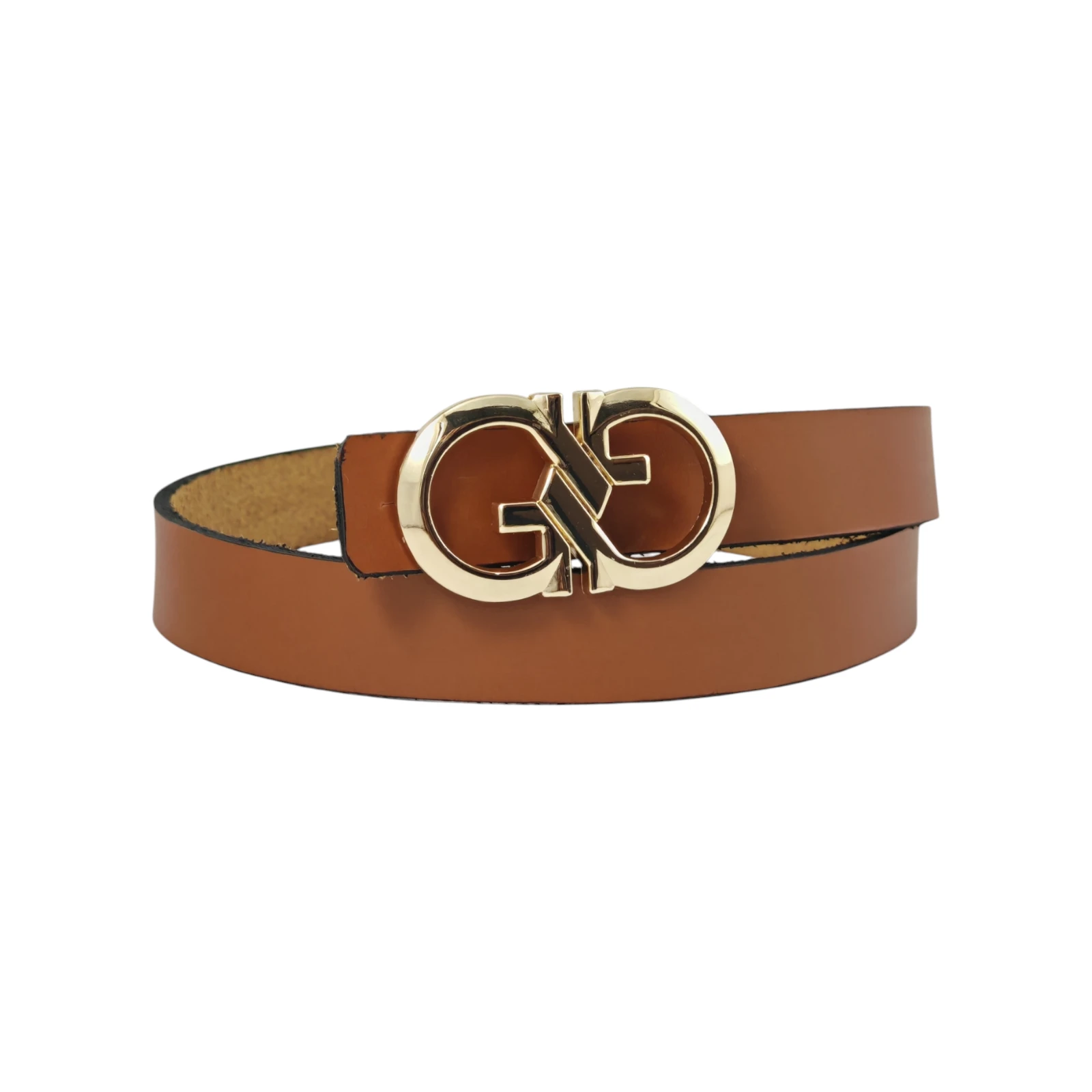 FERRAGAMO dorada 2.5 cm de ancho  2