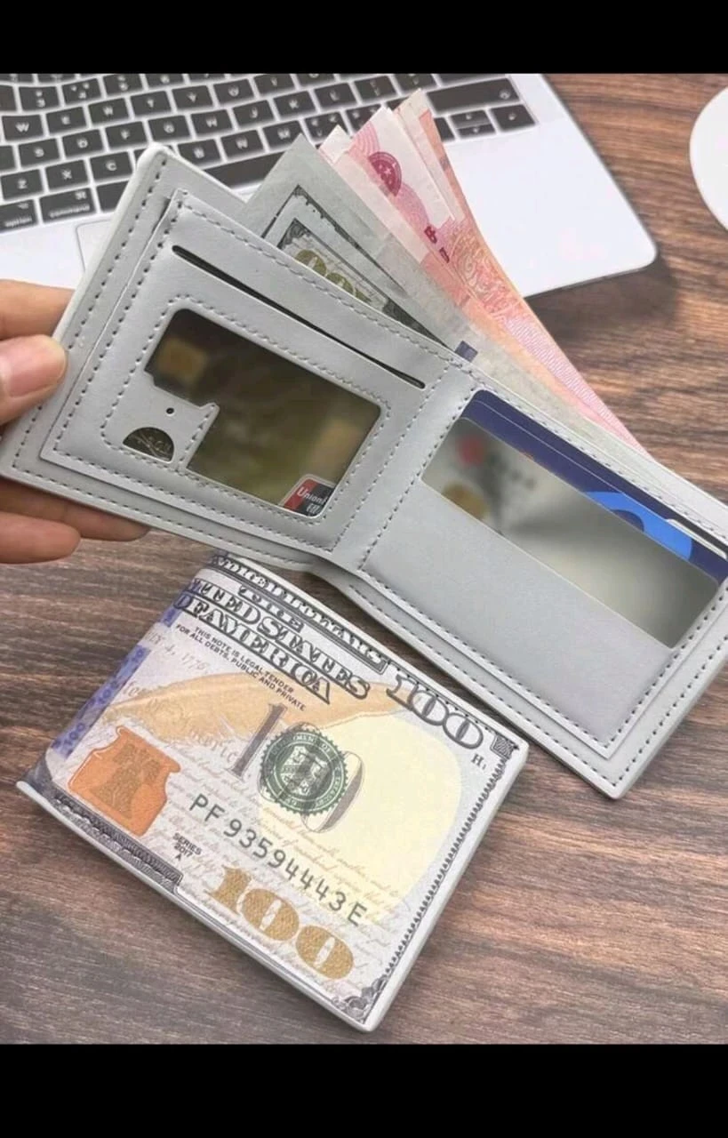 Billetera de caballero con diseño de Dolar americano 7
