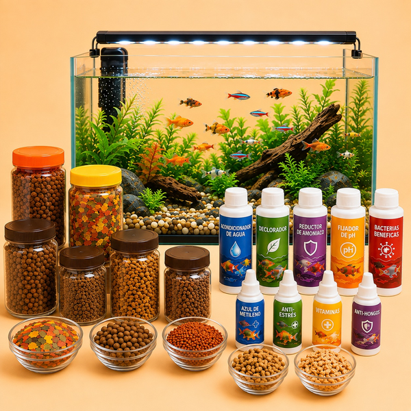 ALIMENTO Y CUIDADO PARA PECES