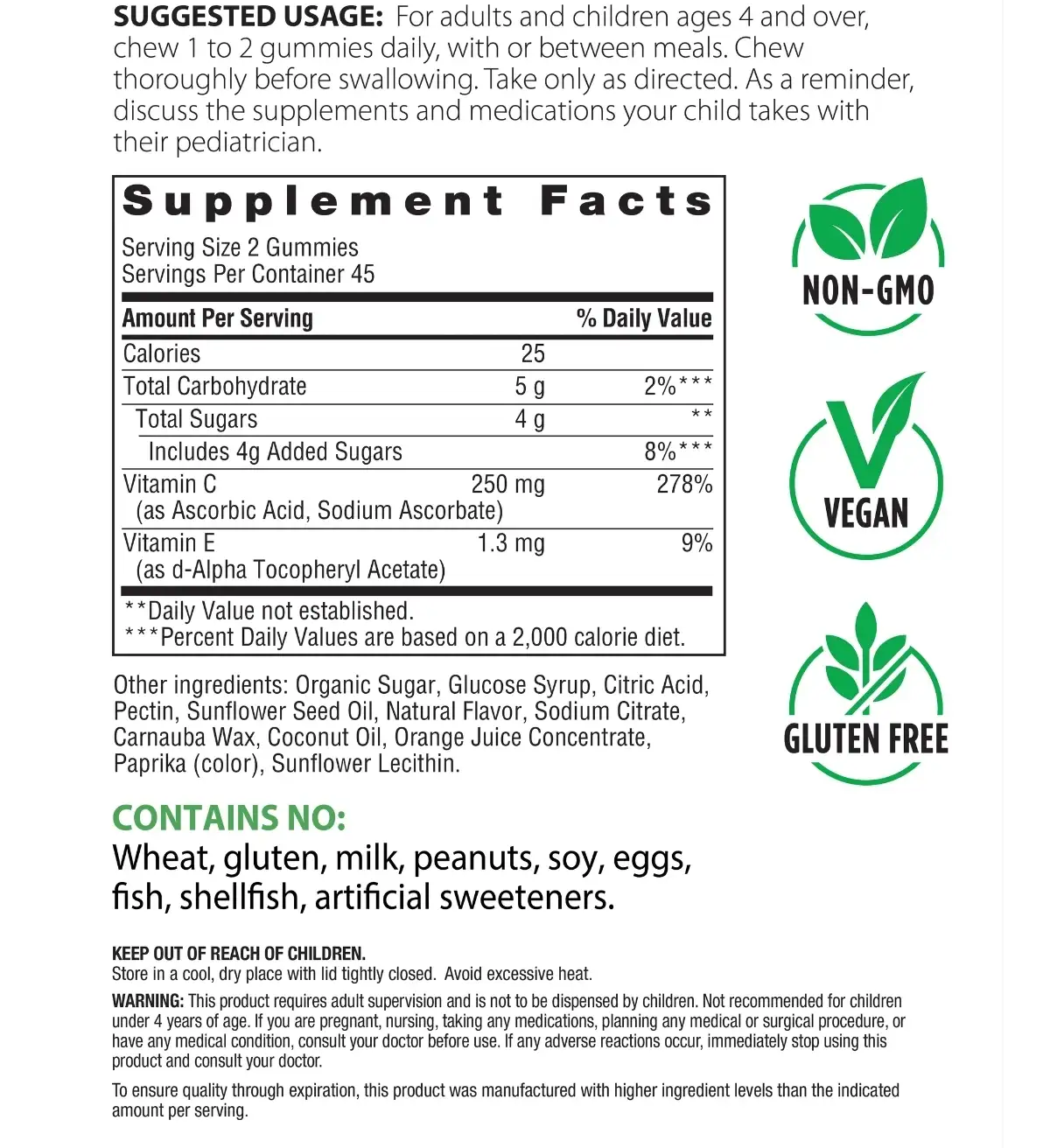 Vitamina C para niños 2