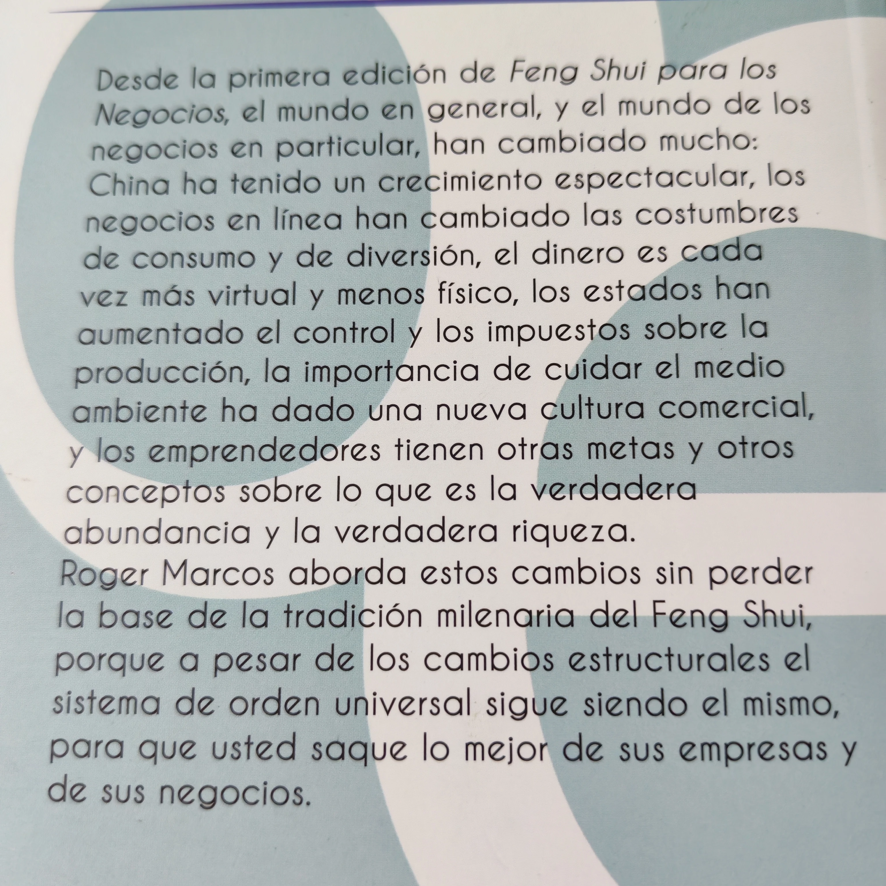 Feng Shui, Roger Marcos, nuevo 2