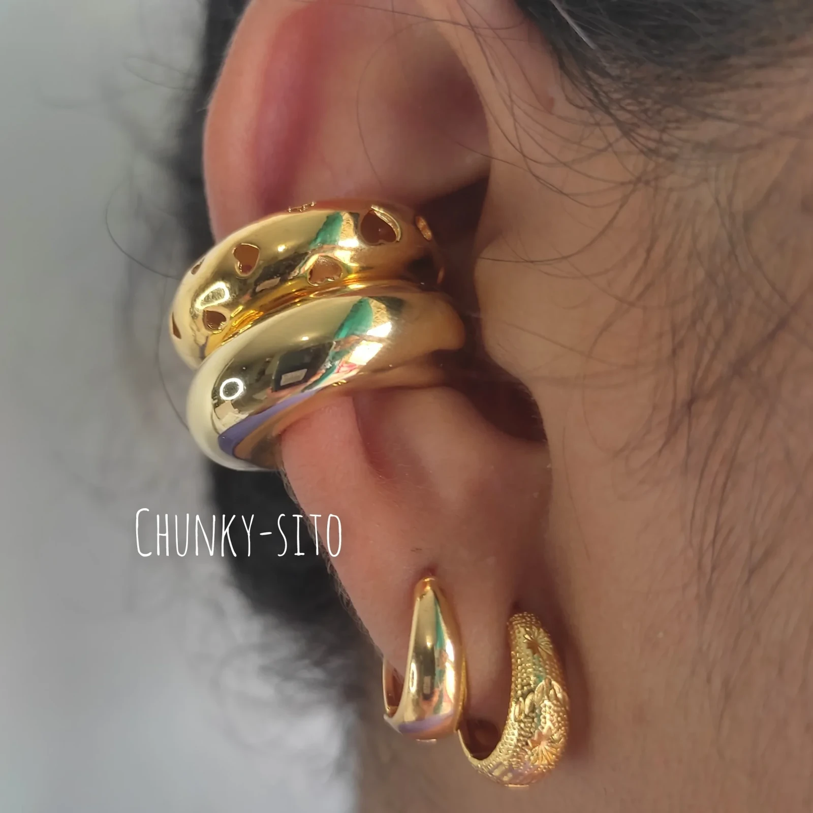 EARCUFF CHUNKY-SITO LISO 3