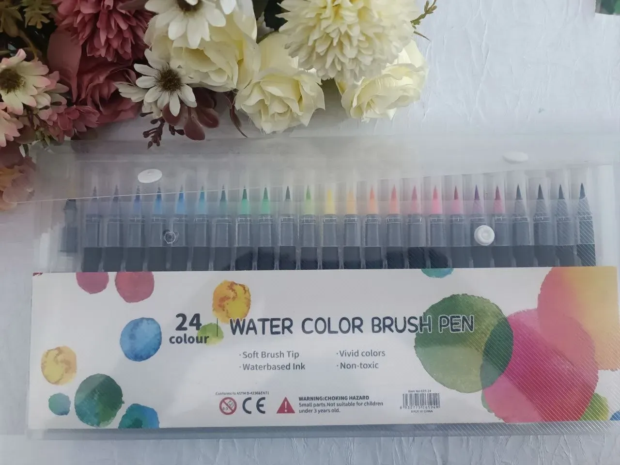 Marcadores Acuarelables. Punta Pincel. 24 colores.