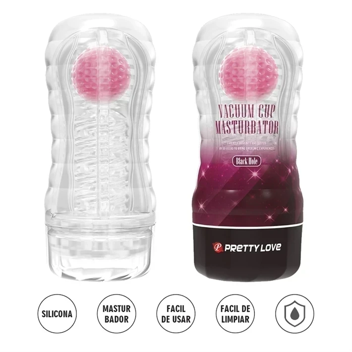 Masturbador Black Hole masculino con interior removible