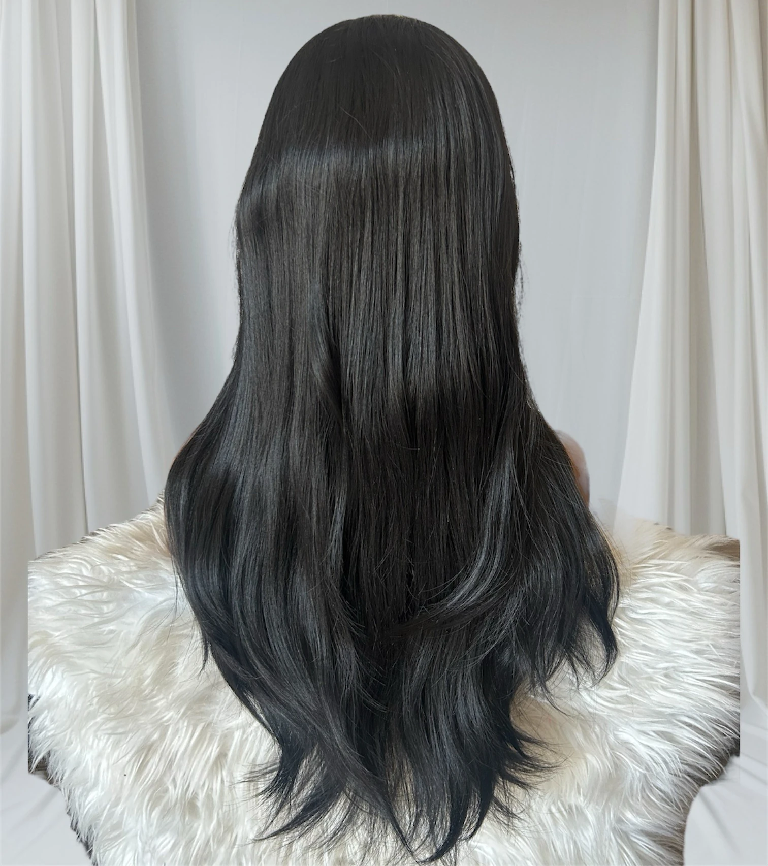 Peluca Semi natural 24” frontal lace 4x4 glueless  3