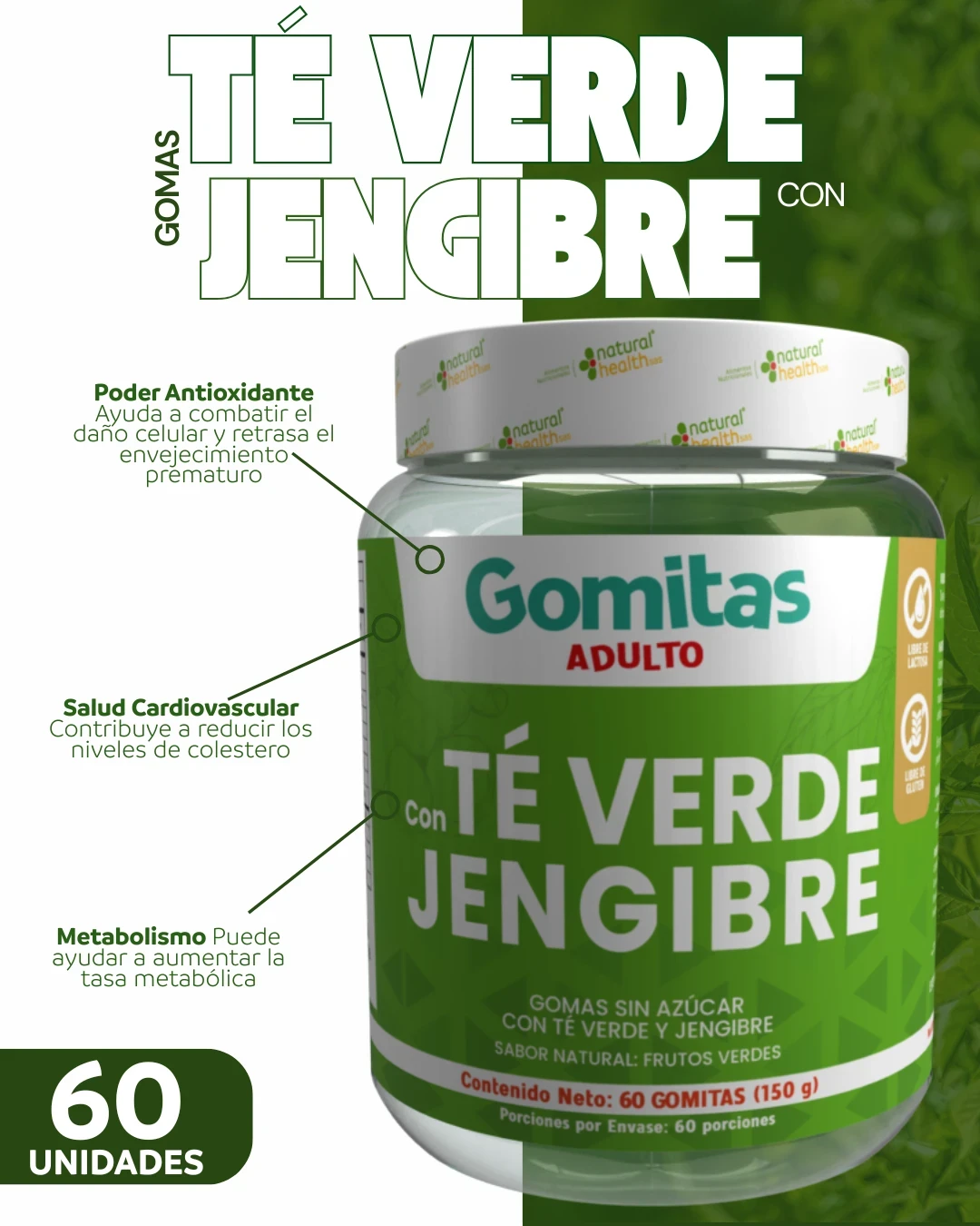 Gomas con tè verde y jenjibre  3