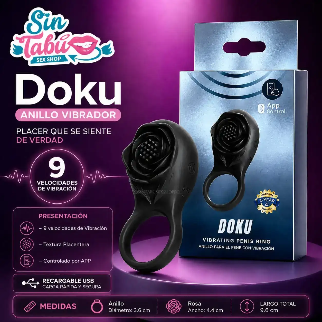 ANILLO VIBRADOR DOKU 