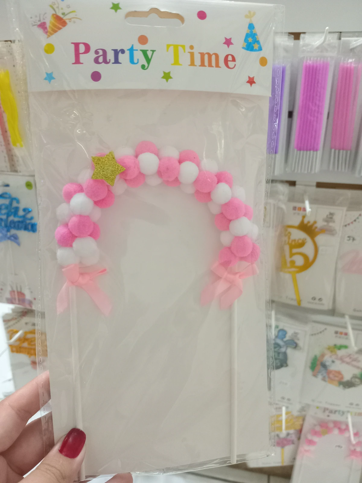 Topper arco pompon  3