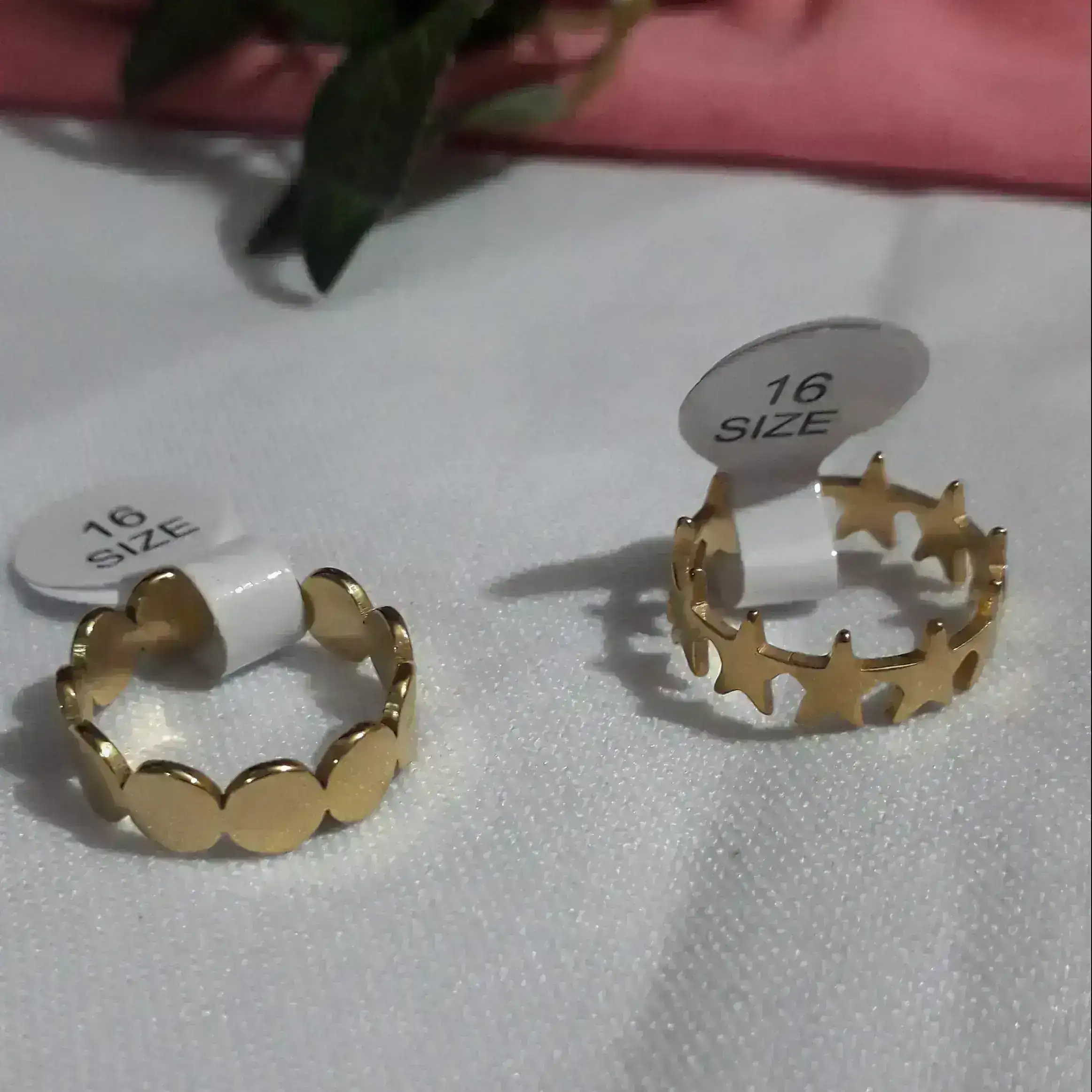 Anillos infinito,talle 16 estrella