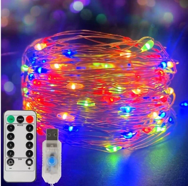 TIRA LUZ LED CON CONTROL 4 METROS