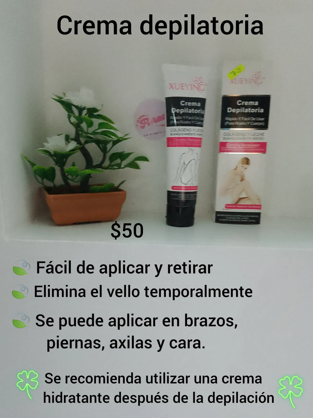 Crema depilatoria