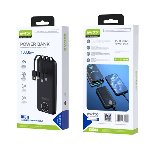 POWERBANK (CARGADOR PORTATIL) 15mAh 2