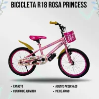 BICICLETA DE PRINCESA R18 C/CANASTO 