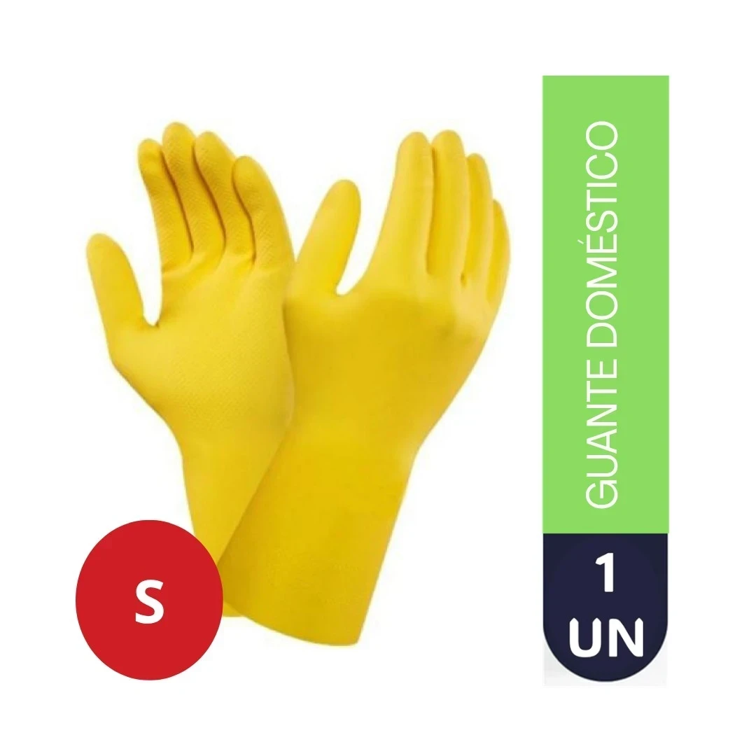 GUANTE DOMESTICO LATEX MULTIUSO T:S 