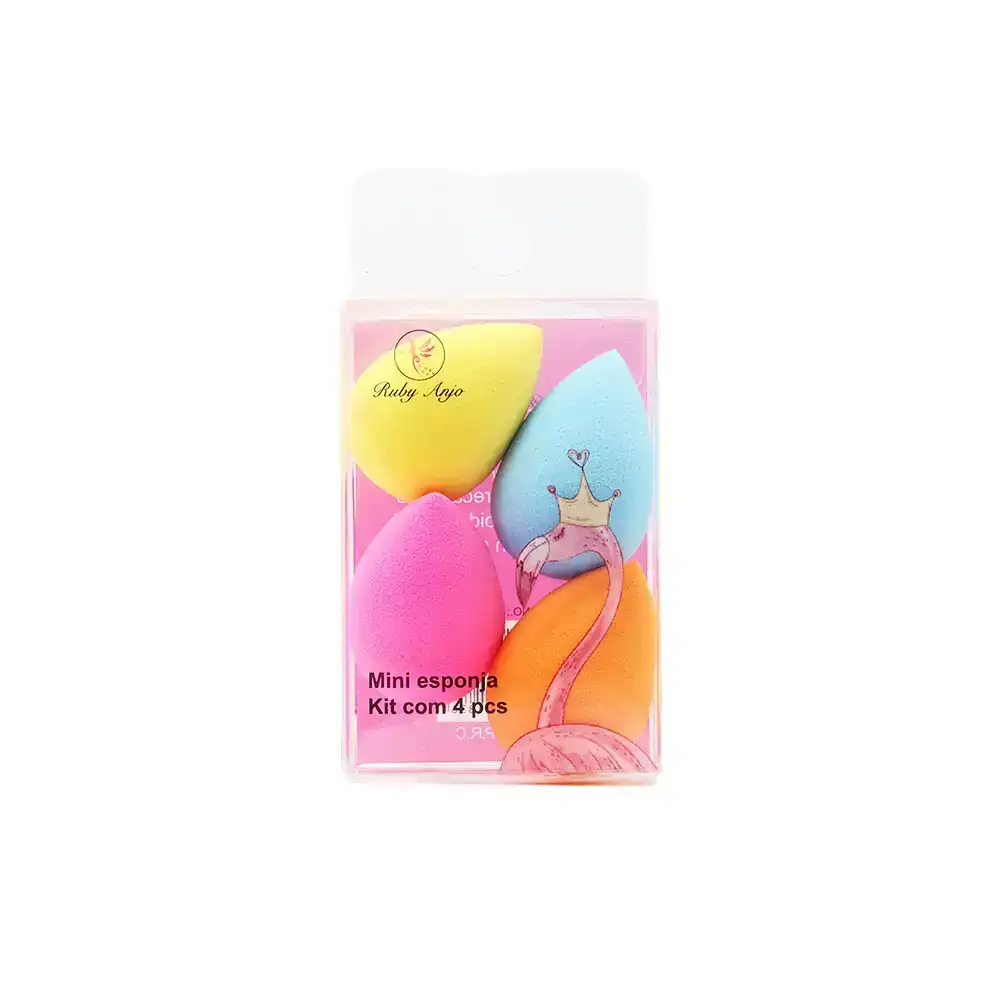 Set 4 Mini Esponjas para Maquillaje