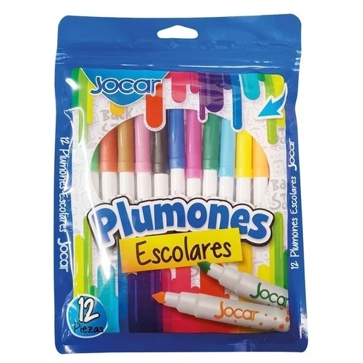 plumines jocar c/12 piezas