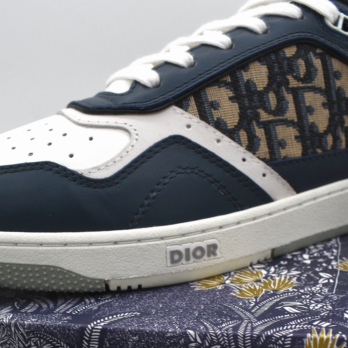 Dior B27 Azul Bajo Crema Dior Gris Beige Negro Dior Oblique Jacquard 6