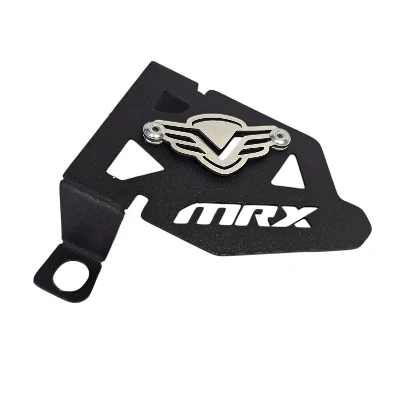 Mrx 150 protector de mordaza acero negro logo 3d cromado ML