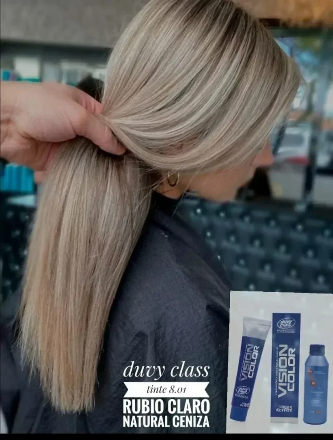 duvy class tinte 8.01 rubio claro ceniza profundo