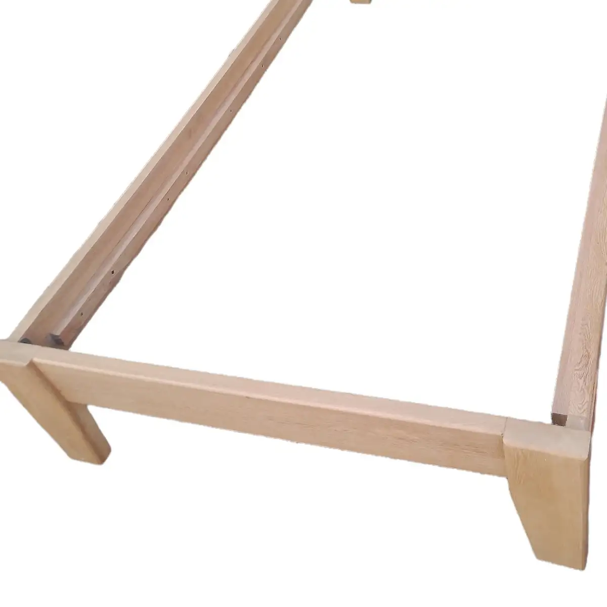 Base cama de madera roble 3