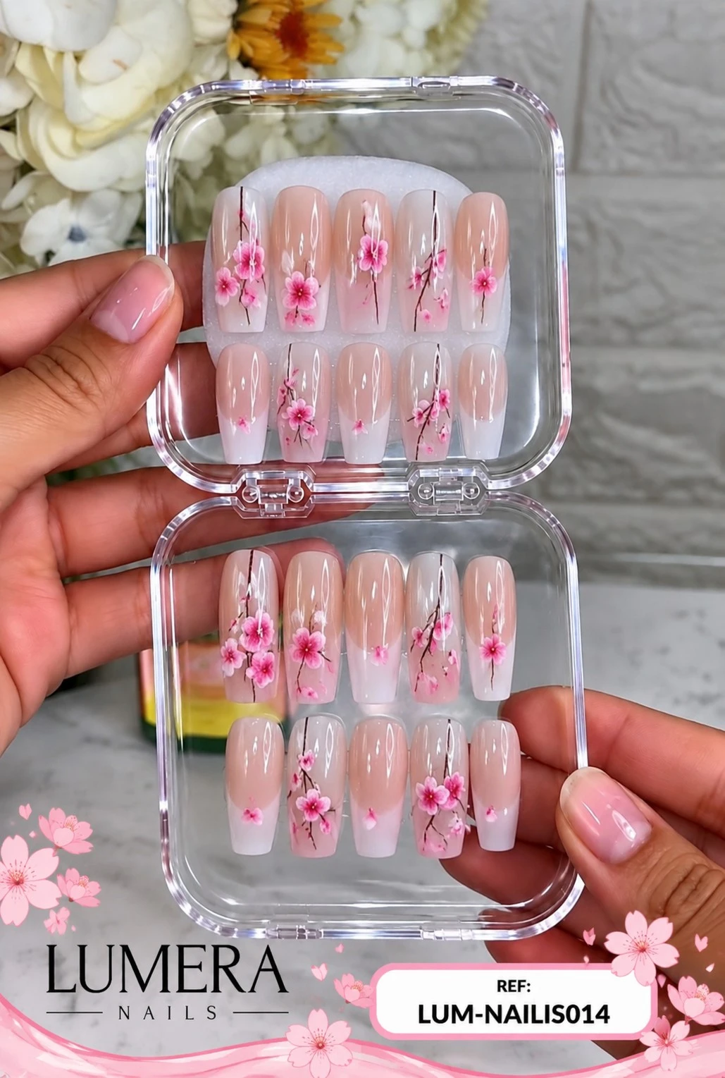 lumera caja de uñas press on referencia lum-nails-014