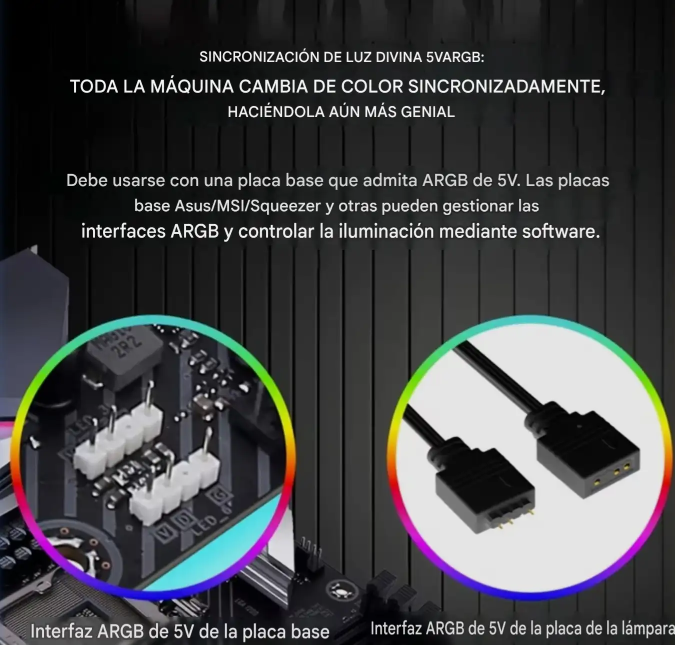 Extención ARGB GPU 8 pines  3