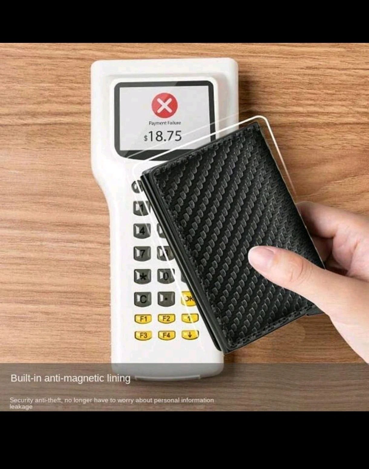 Billetera Inteligente con Tarjetero Pop-Up y Bloqueo RFID - Fibra de Carbono 3