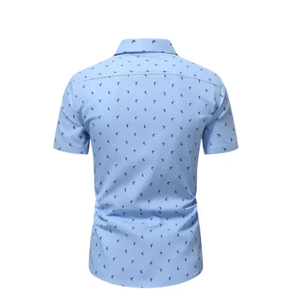 Hombres Camisa con estampado con botón 2