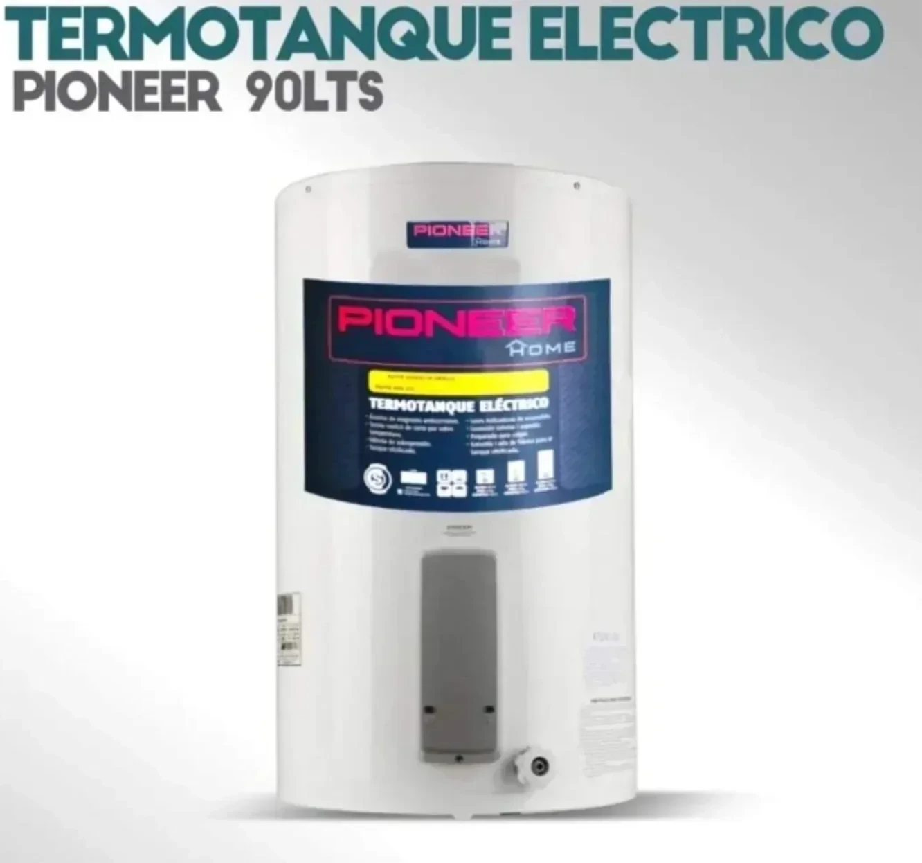 TERMOTANQUE ELÉCTRICO PIONEER 90 LTS inf/sup