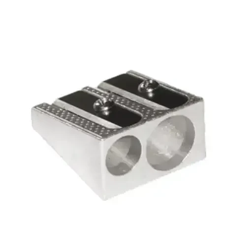 Sacapuntas metalica doble orificio 