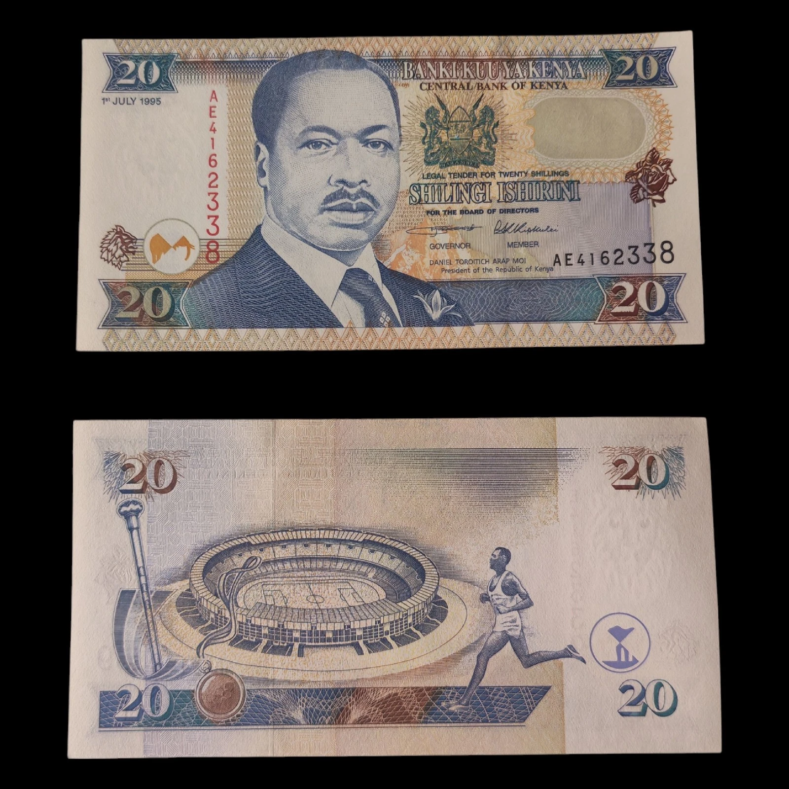 ° Kenia 20 Chelines UNC
