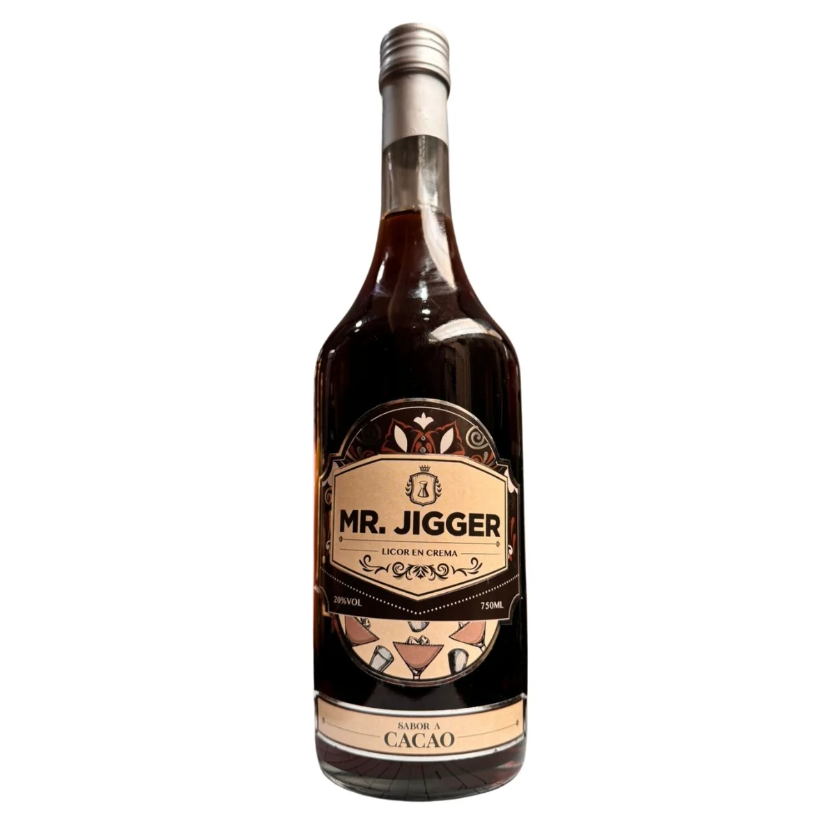 LICOR DE CREMA CACAO MR. JIGGER 750ML