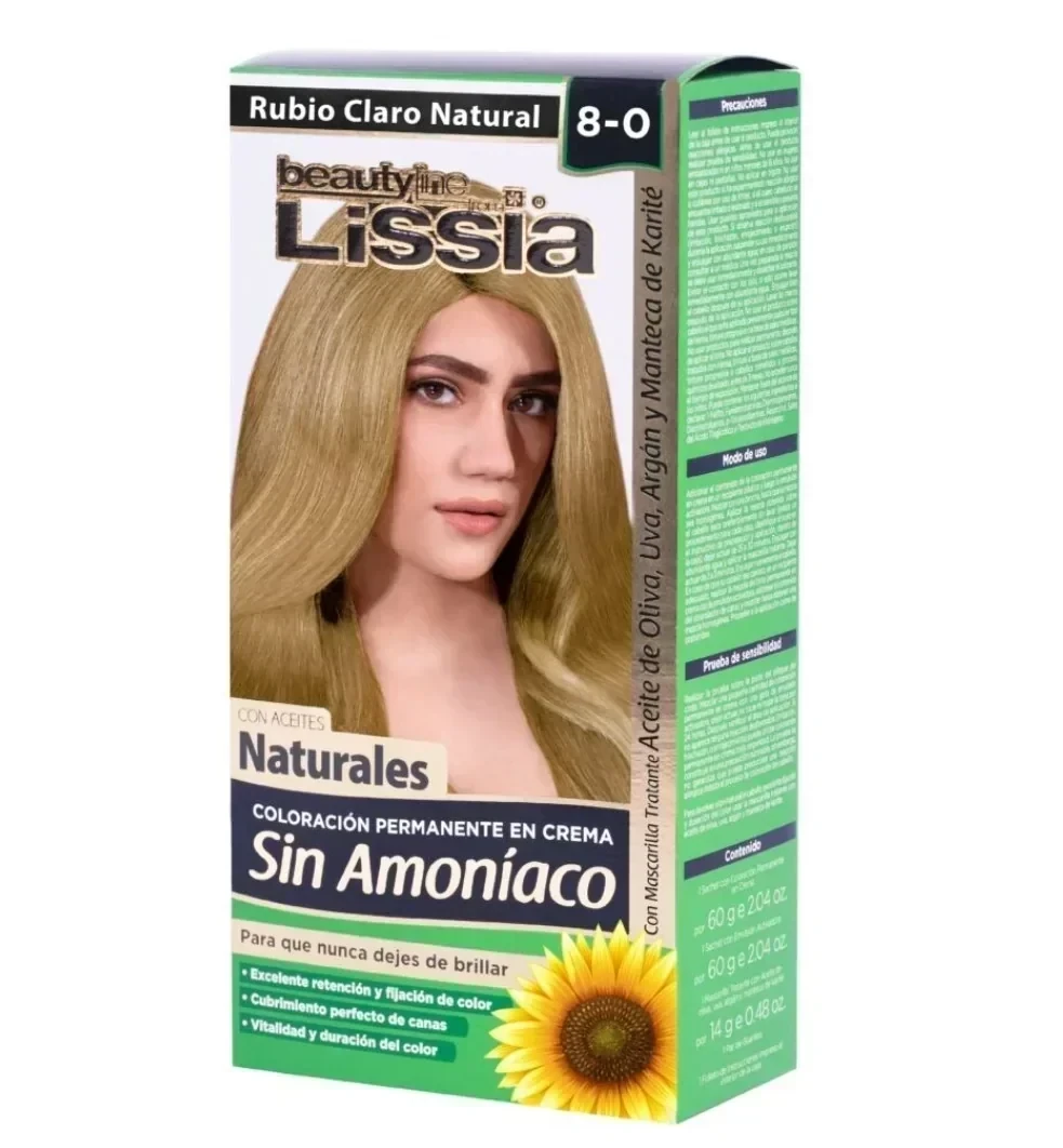 lissia tinte sin amoniaco 8.0
