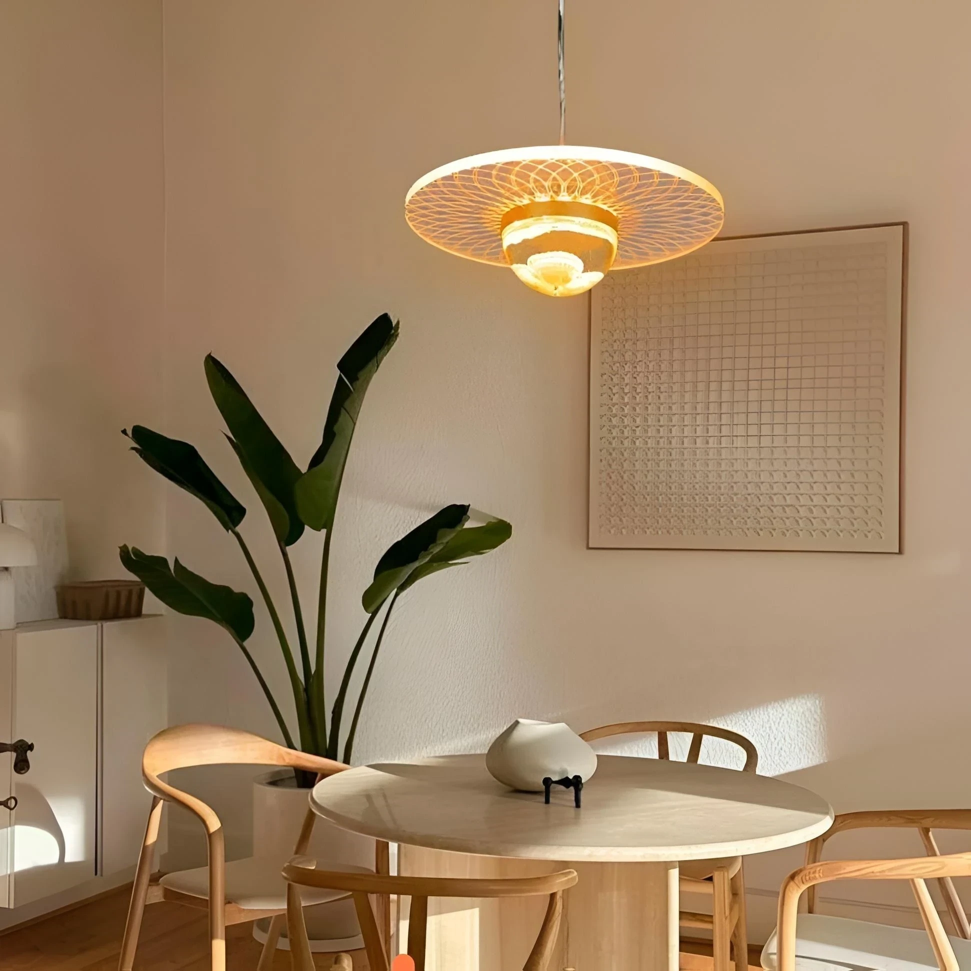 LAMPARA COLGANTE LED 5*3W, 3000K 4000K 6000K, 85-265V,METAL+ACRILICO, COLOR DORADO, D:16CM*5.5CM, CABLE 187CM 2