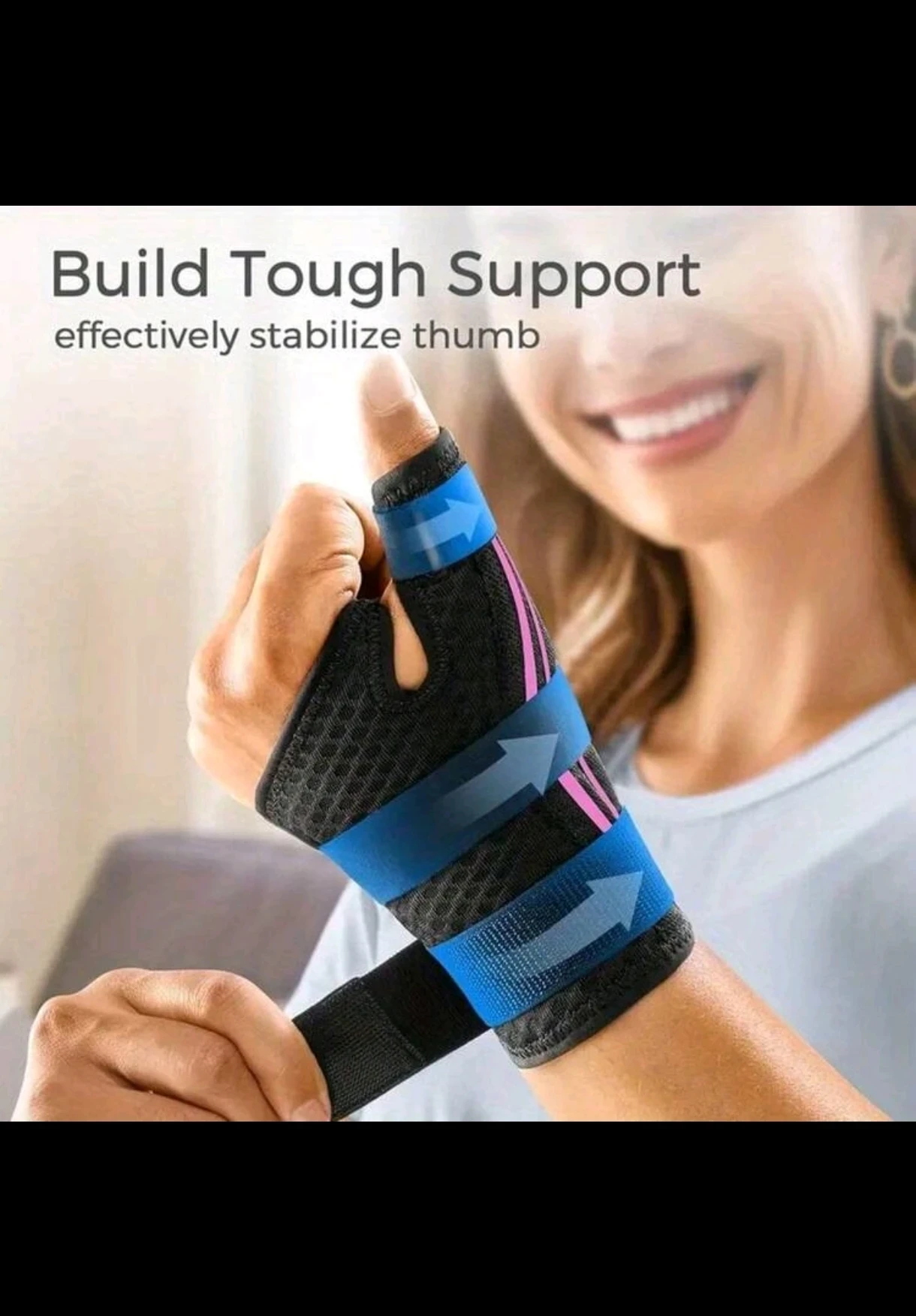 Muñequera Ortopédica 2 en 1 Gintron - Estabilizador de Pulgar y Muñeca 2