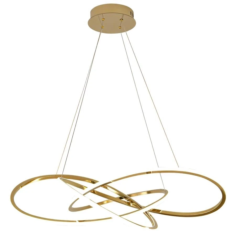 LAMPARA COLGANTE LED DORADA 3TONOS/3K4K6K 4