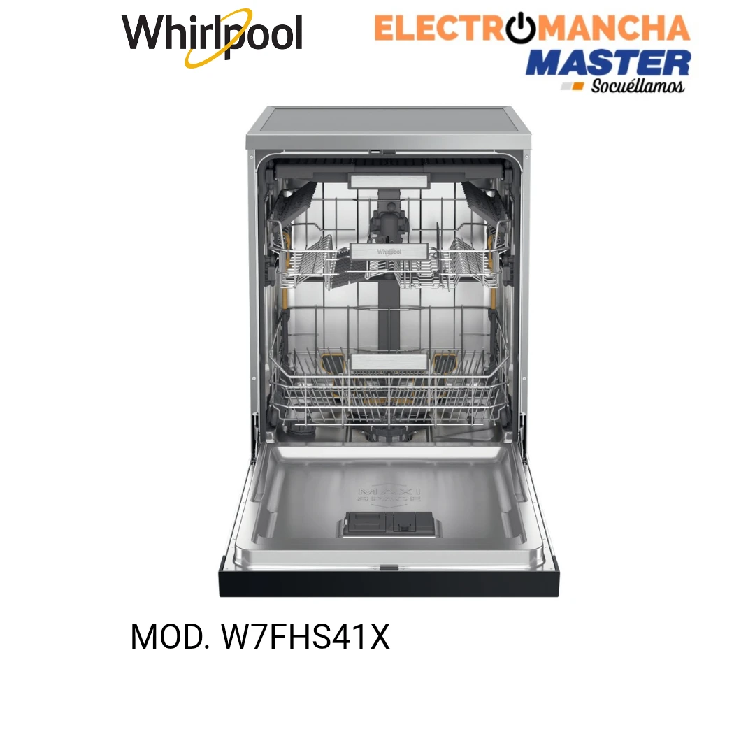 LAVAVAJILLAS WHIRLPOOL W7FHS41X INOX 3 BANDEJA CLASE C  3