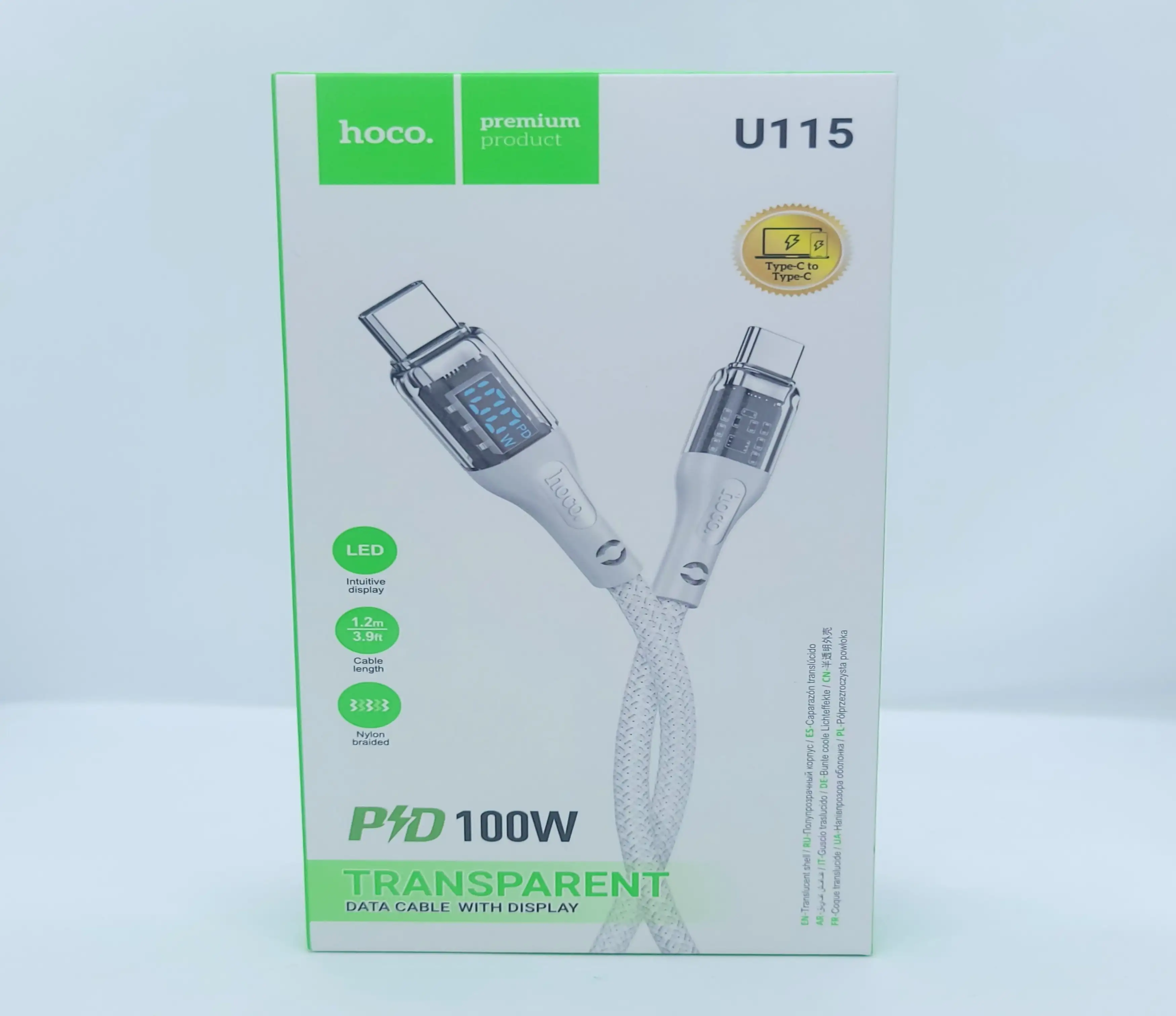 Cable transparente Hoco