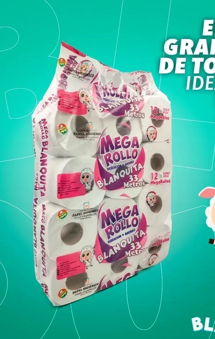 BLANQUITA DE 12 ROLLOS 