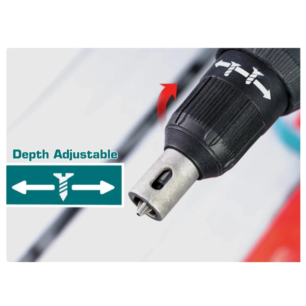 TDSLI204281 Atornillador para drywall 1/4" 30nm + baterias 20v total  7