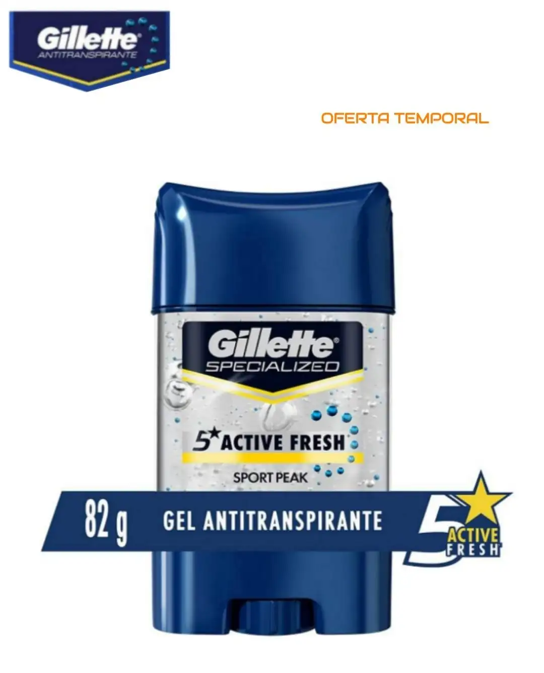 Gillette Antitranspirante En Gel 82g