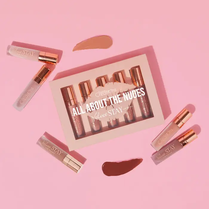 All About The Nudes Velvet Stay Lip Set - Beauty Creations 