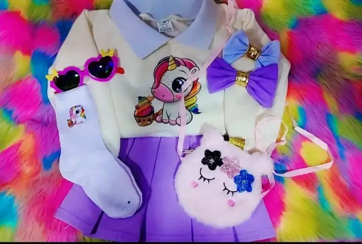 Conjunto para niña unicornio 