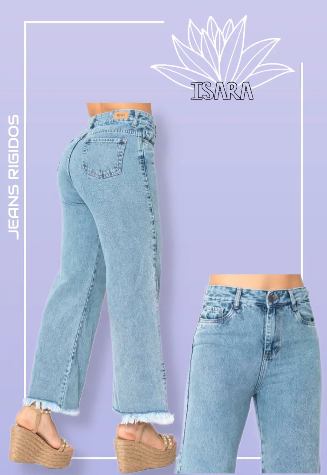 Jeans Rigido azul claro 